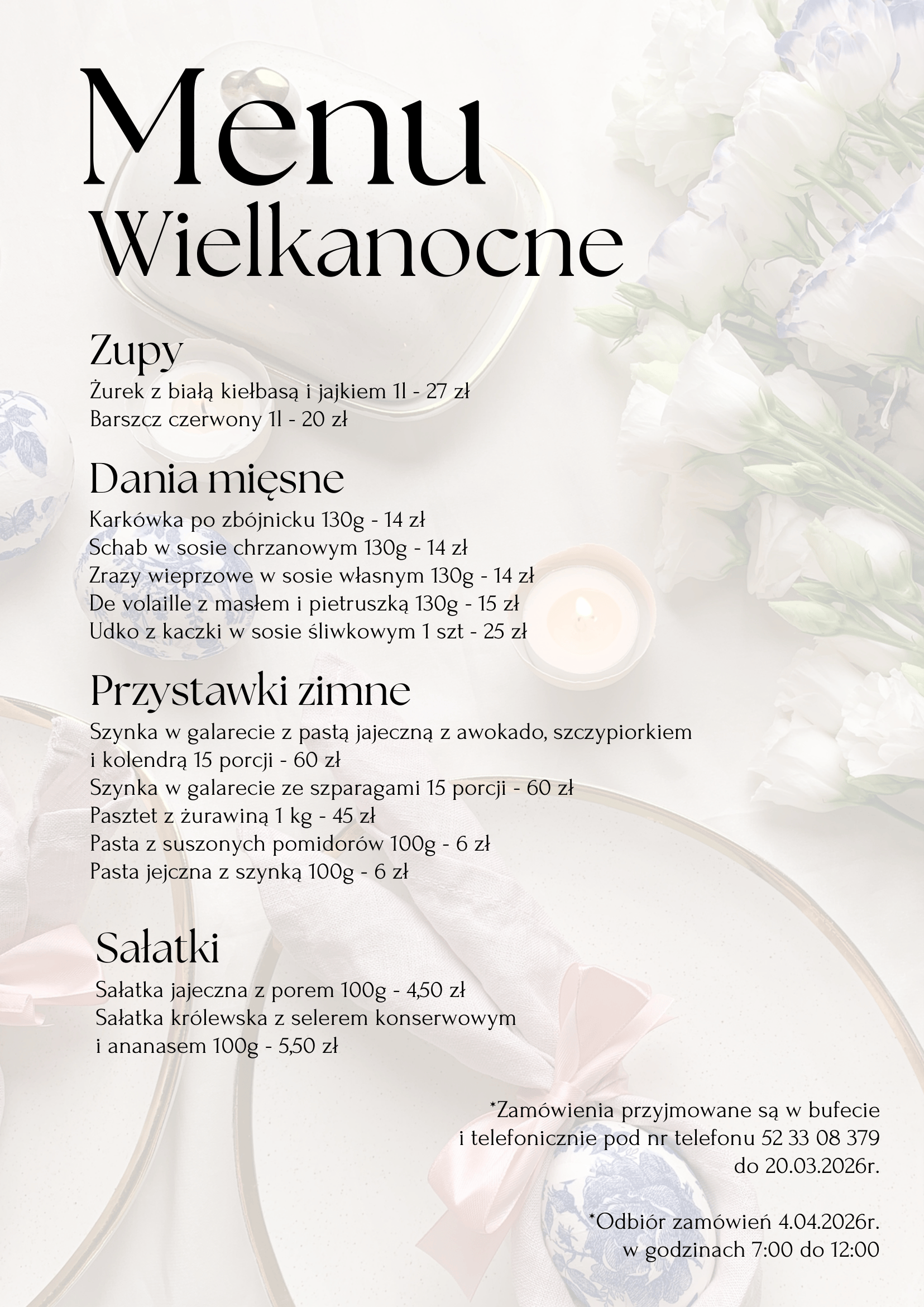Menu wielkanocne