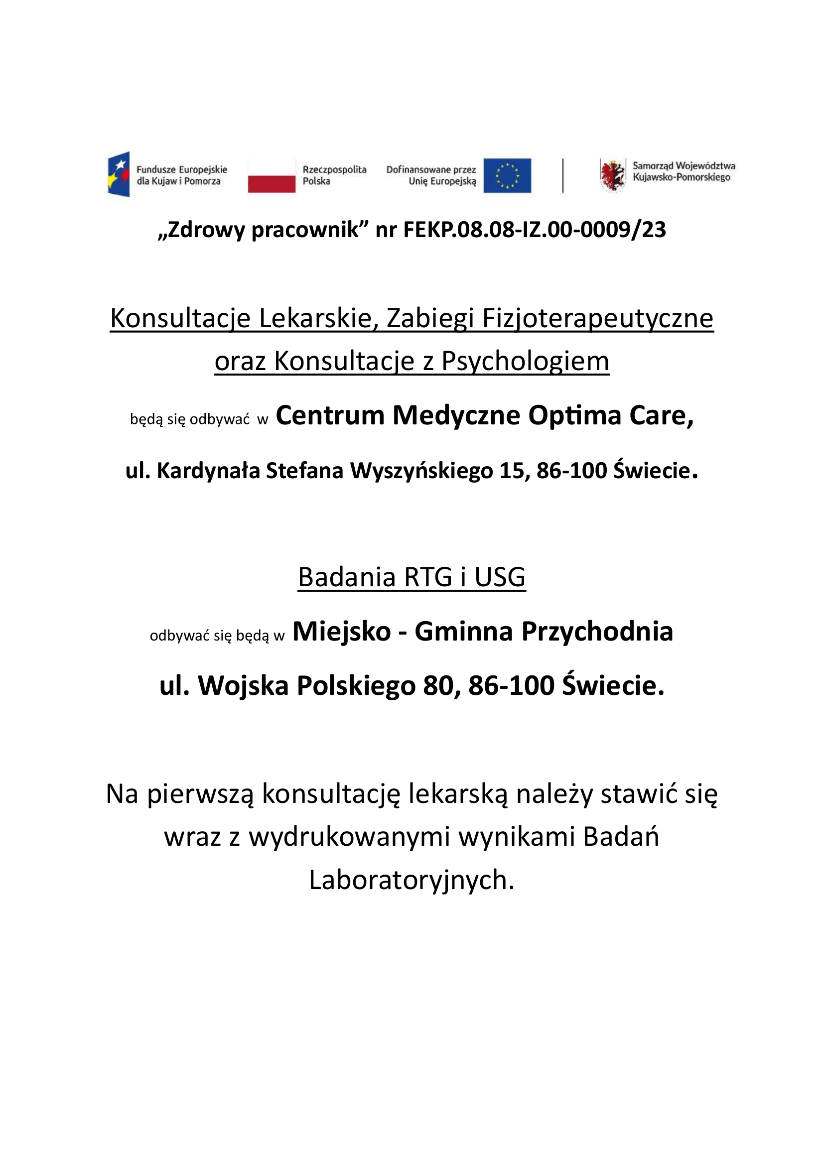 dotyczące konsultacji lekarskich